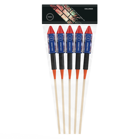 CHALLENGER ROCKETS - (5 PACK) - EVOLUTION FIREWORKS - MULTIBUY 2 FOR £20