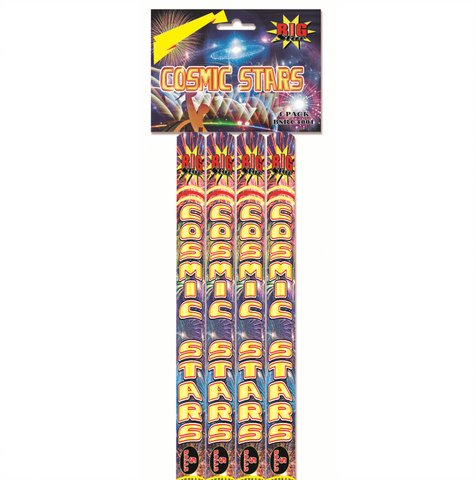 BIG STAR - COSMIC STARS - SHOT TUBES - (4 PACK)