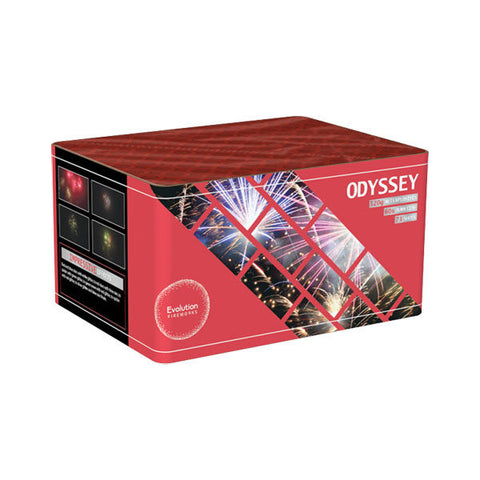 odyssey 73 shot firework by evolution fireworks