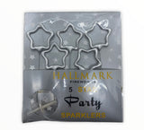 4" Cup Cake Silver Sparklers Star Shape Hallmark Party