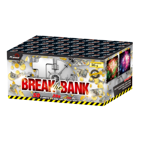 BREAK THE BANK VAULT GOLD COINS COLOURFUL EFFECTS