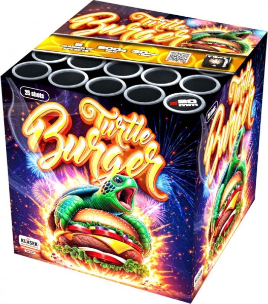 TURTLE BURGER - 25 SHOT - KLASEK PYROTECHNICS - NEW FOR 2026