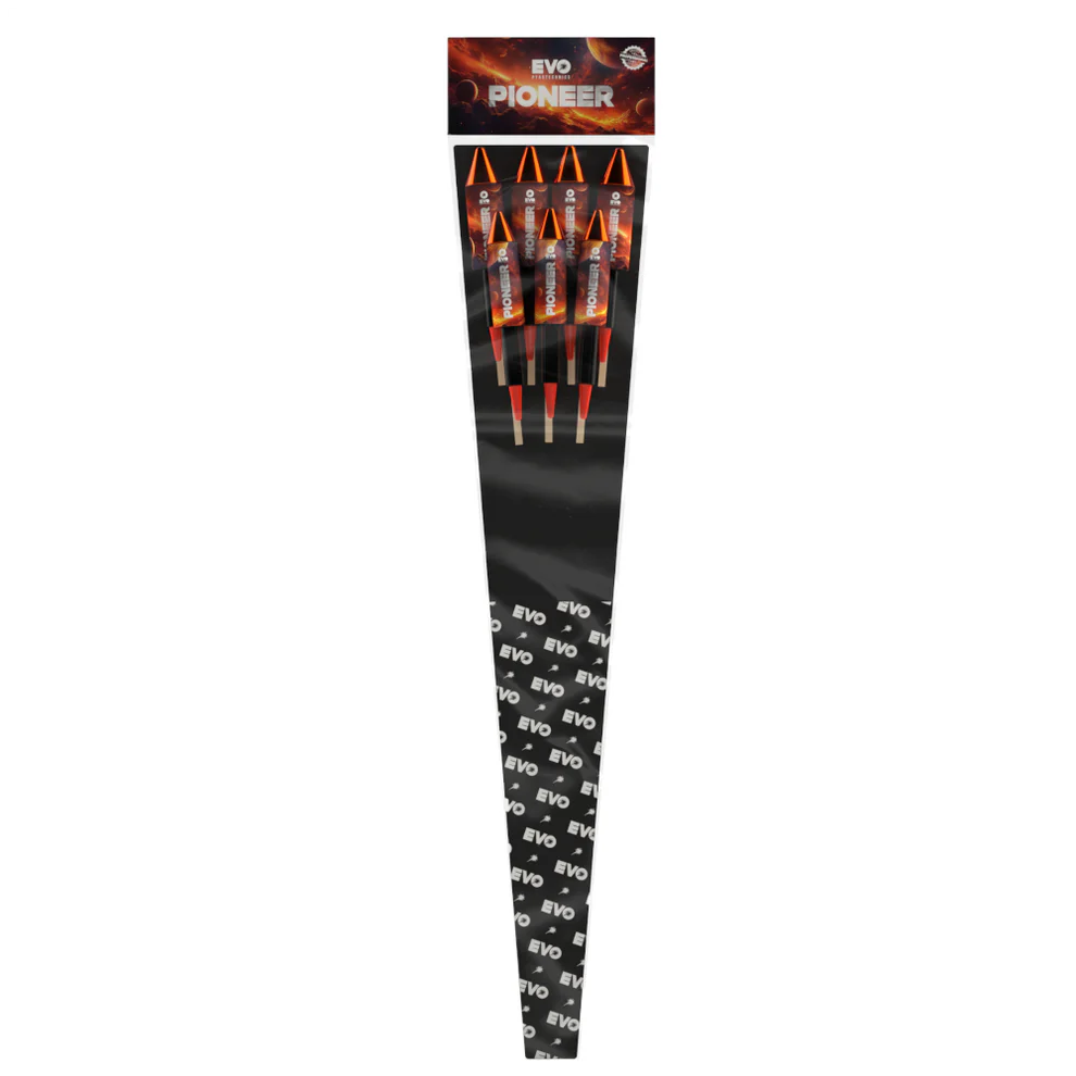 ORANGE PACK ROCKETS STICK FUSE FUSE COVER ORANGE