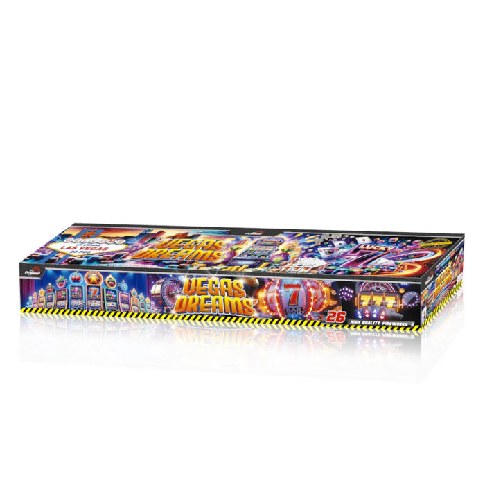 VEGAS DREAMS - PRIMED PYRO - 26 FIREWORKS DISPLAY KIT