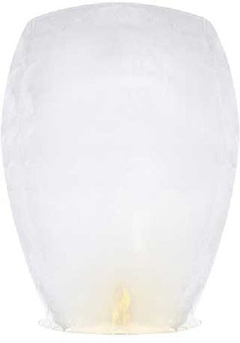 medium sized white sky lantern