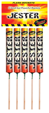 jester 5 pack of rockets by standard fireworks