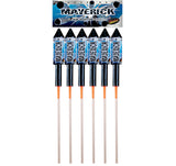 standard fireworks Maverick 6 pack rockets 1.3G Loud