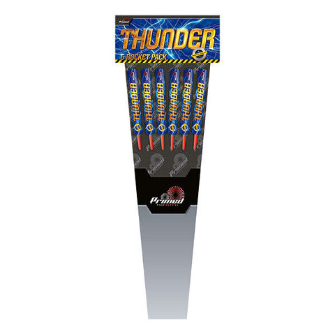 thunder rockets pack of 6 loud rockets 1.3g