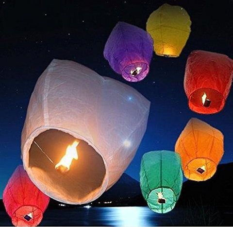 large sky lanterns individually packed