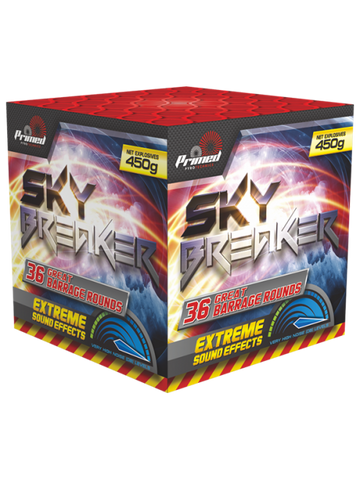 PRIMED - SKY BREAKER - 36 SHOTS - 1.3G - MULTIBUY 2 FOR £100