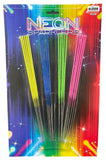 klasek neon sparklers yellow blue green pink 20 pack metal stick