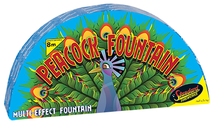 peacock fountain by standard fireworks